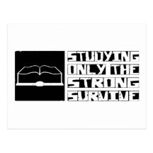 Studying Survive Postcards
