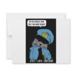 Stuff on my cat - Cop invitations