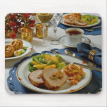 Stuffed pork roast slices mouse mats