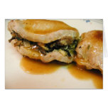 Stuffed Porkchops Food Dinner Gravy Card