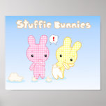 Stuffie Bunnies Poster posters