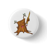 Stumpy Button (small) White