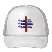 Stunning England soccer ball 3 lions gear Trucker Hats