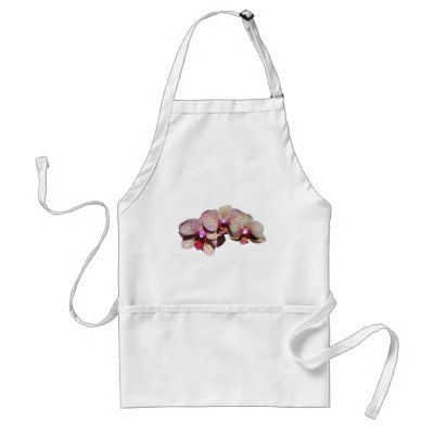 Stunning Orchid Trio Flower Photo Apron by SmilinEyesTreasures