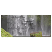 Stunning Oregon Waterfall Wedding Program
