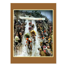 Stunning Vintage Cycling Gift Post Card
