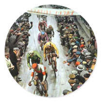 Stunning Vintage Cylcing Gift Round Sticker