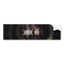 Stunning Wiccan Triple Goddess Cosmic Bumper Stickers