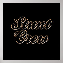 Stunt Crew Baseball Print