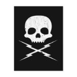 Stuntman Mike Death Proof Skull Crossbolts Postcard