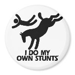 Stunts - Funny Bucking Horse Fridge Magnets