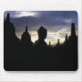 Stupas and Buddha Statue at Sunset, Borobudur Mouse Pads