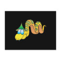 stupid dunce snake postcards