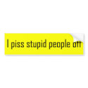 Stupid People bumper stickers