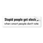 Stupid People Smart People bumper stickers