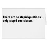 Stupid questions card blank