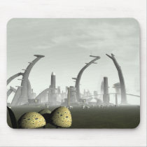 Stylised Alien City Mousepad
