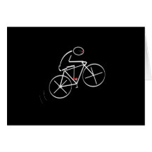 Stylised Bicyclist Design Cards