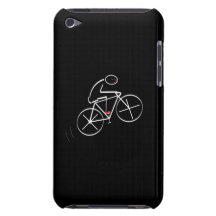 Stylised Bicyclist Design iPod Touch Case-Mate Case