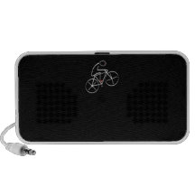 Stylised Bicyclist Design Travel Speaker