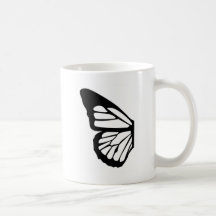 Stylised Butterfly Customisable Design Coffee Mugs