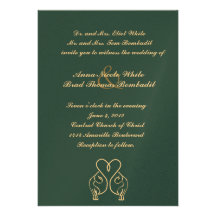 Stylised Cat Lovers Wedding Invitation