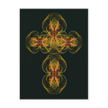 Stylised Celtic Cross Post Card