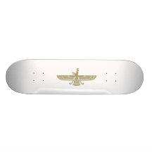 Stylised Faravahar Skateboard Decks