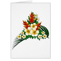 Stylised Ginger & Plumeria Fronds