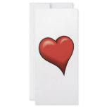 Stylised Heart rack cards