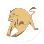 Stylised Lion stickers