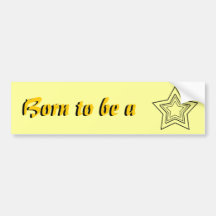 Stylised Star Bumper Sticker