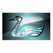 Stylised Swan Card Business Card