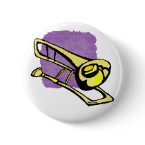 stylised yellow trombone graphic image
