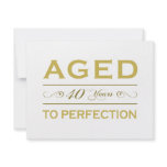 Stylish 40th Birthday Gifts Invitation