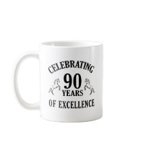 Stylish 90th Birthday Gift Ideas Coffee Mugs