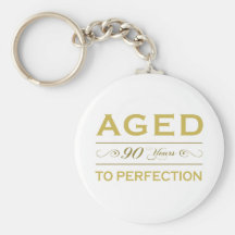 Stylish 90th Birthday Gifts Keychain