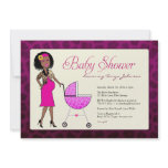 Stylish African American Baby Shower invitations