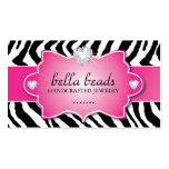 Stylish and Modern Zebra Print  Business Card