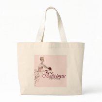 Stylish bachelorette party tote bag