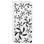Stylish Black and White Flowers Pattern. Custom Rack Card