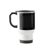 Stylish, black circles design. Custom Mugs