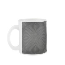 Stylish, black circles design. Custom Coffee Mugs