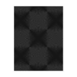 Stylish, black circles design. Custom postcards