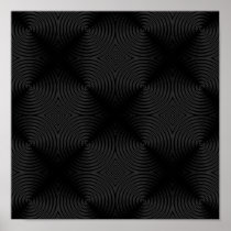 Stylish, black circles design. Custom Print