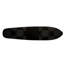 Stylish, black circles design. Custom Skateboard Decks