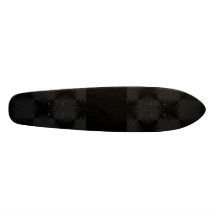 Stylish, black circles design. Custom Skateboard Decks