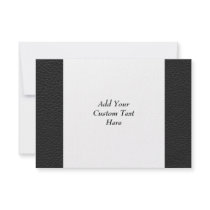 Stylish Black Printed Pattern. Personalized Invitation