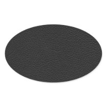 Stylish Black Printed Pattern. Oval Stickers