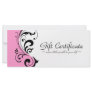 STYLISH & BOLD GIFT CERTIFICATE CUSTOM RACK CARDS